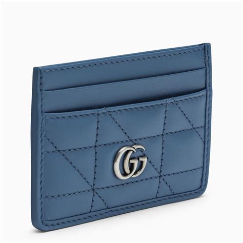 gucci marmont card holder blue